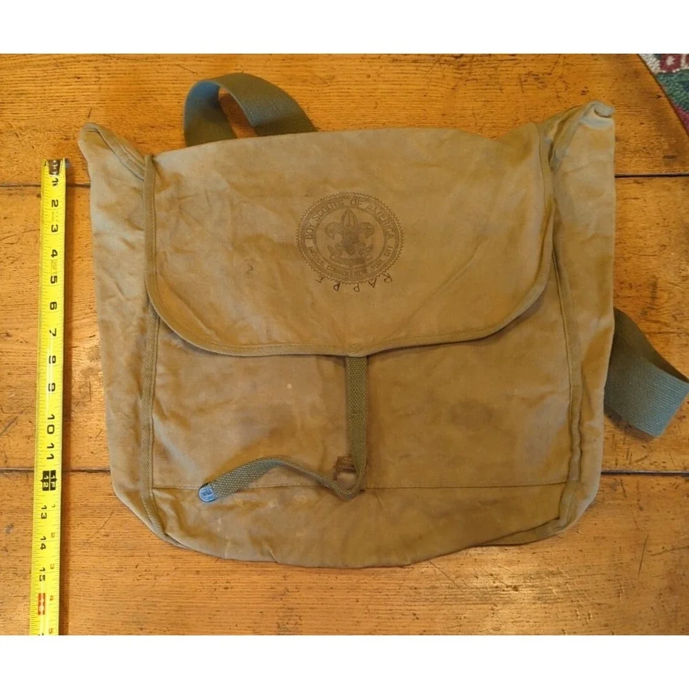 VINTAGE BOY SCOUTS OF AMERICA NATIONAL COUNCIL‎ BACKPACK CANVAS